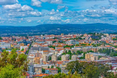 Portekiz, Monte Picoto 'dan Braga' nın hava görüntüsü
