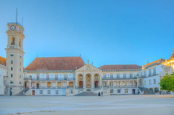 Gezicht op de universiteit van Coimbra in Portugal — Stockfoto