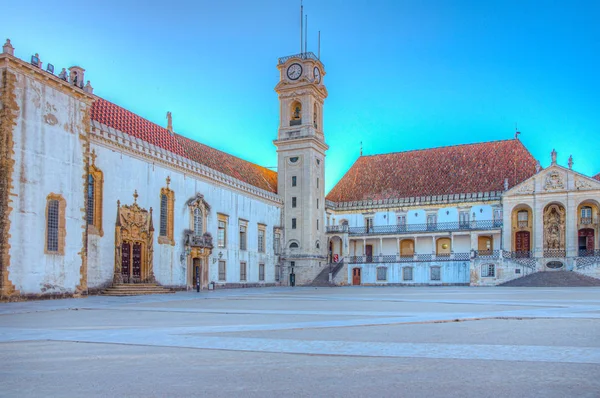 Gezicht op de universiteit van Coimbra in Portugal — Stockfoto