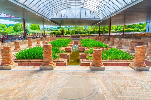 The house of the fountains at the site of Conimbriga roman ruins — Stock Photo, Image