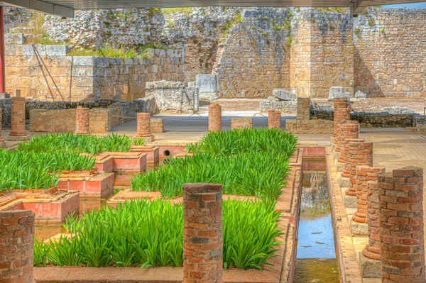 The house of the fountains at the site of Conimbriga roman ruins — Stock Photo, Image