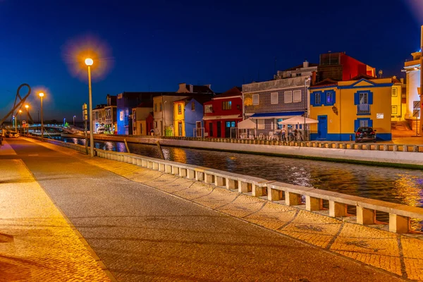 Portekiz, Aveiro 'daki Cais dos Botiroes kanalı — Stok fotoğraf