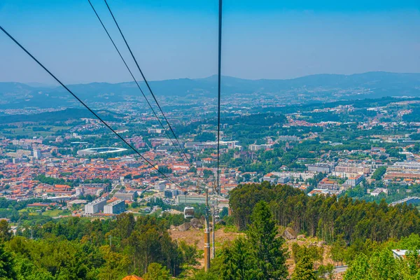 Veduta aerea della città portoghese Guimaraes — Foto Stock