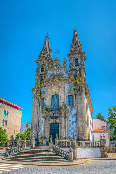 Vista de la iglesia de Igreja e Oratórios de Nossa Senhora da Consol — Foto de Stock