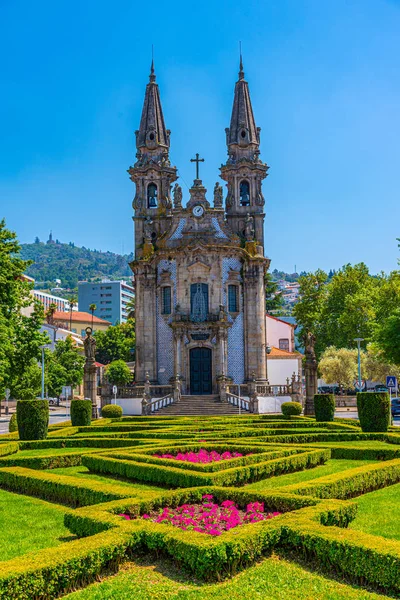 Vista de la iglesia de Igreja e Oratórios de Nossa Senhora da Consol — Foto de Stock