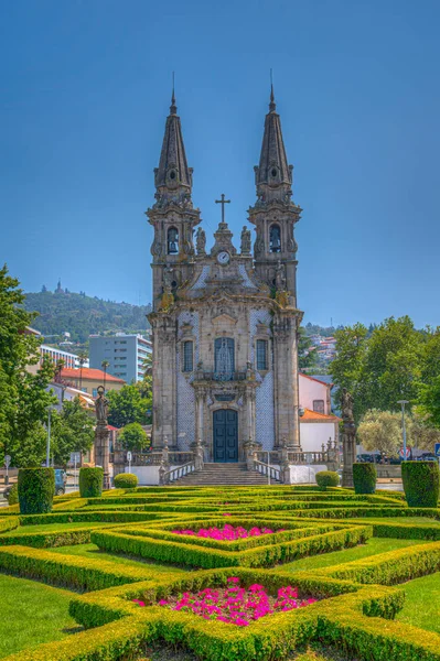 Igreja e Orat ó rios de Nosa Senhora da Consolの教会の眺め — ストック写真