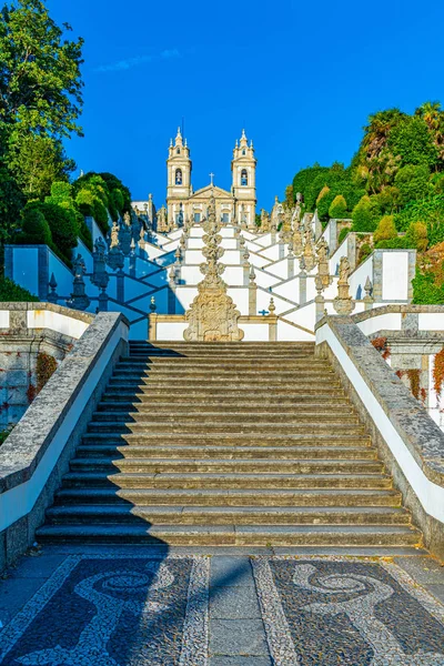 View of the church of Bom Jesus do Monte in Braga famous for scu — Stock Photo, Image