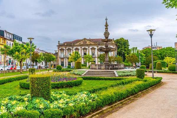 Vista do Parque Campo das Hortas em Braga, Portugal — Fotografia de Stock