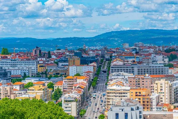 Вид з висоти Браги з Монте - Пікото (Португалія). — стокове фото