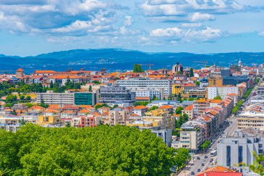 Portekiz, Monte Picoto 'dan Braga' nın hava görüntüsü