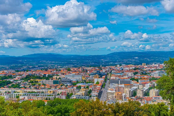 Luftaufnahme von braga vom monte picoto, portugal — Stockfoto