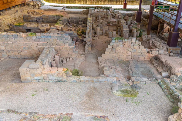 Ruiny rzymskiej Termy Maximinusa w Bradze, Portugalia — Zdjęcie stockowe