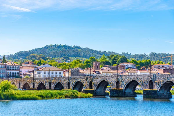 Riverside of Ponte de Lima village in Portugal — Stock Photo, Image