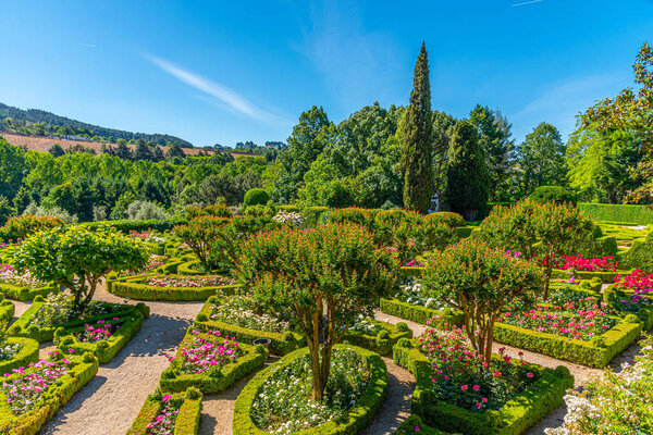 Gardens and Casa de Mateus estate in Portugal