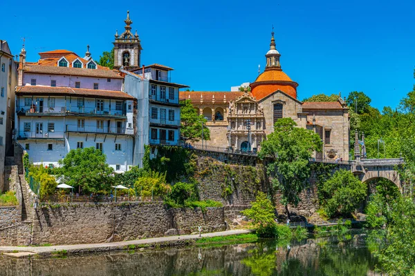 Krajobraz miasta Amarante w Portugalii — Zdjęcie stockowe