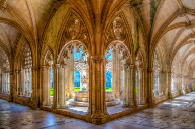 Lavabo fountain at the Batalha monastery in Portugal clipart