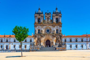 Portekiz 'deki Alcobaca manastırı manzarası