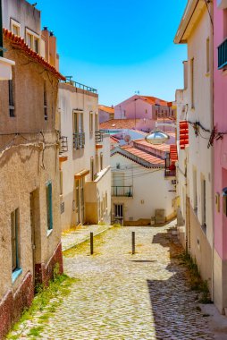 Portekiz, Nazare 'de dar bir sokak manzarası