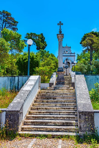 Treppe, die zum Heiligtum unserer Frau der Menschwerdung in Lei führt — Stockfoto