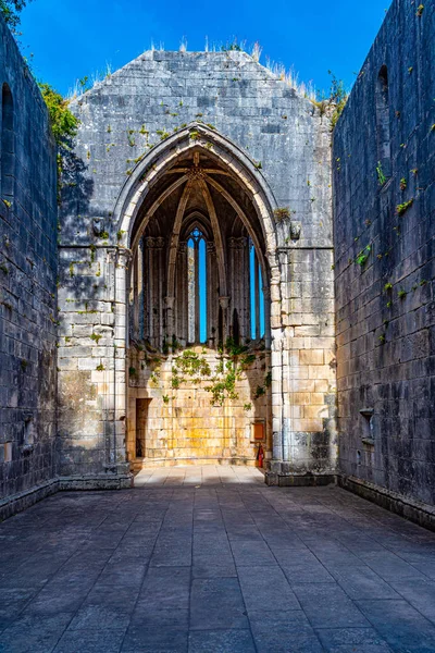 Binnenplaats van het kasteel in Leiria, Portugal — Stockfoto