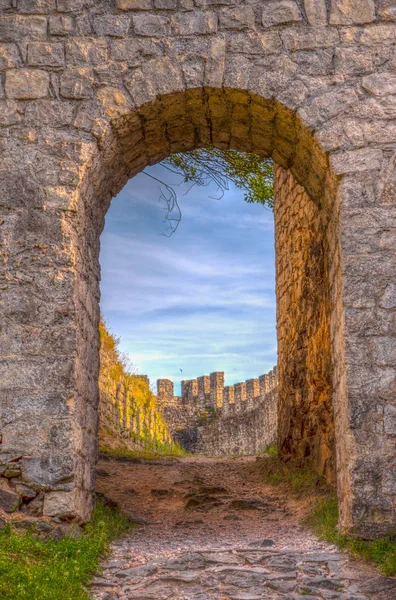 Courtyard of the castle in Leiria, Portugal — Stock Photo, Image