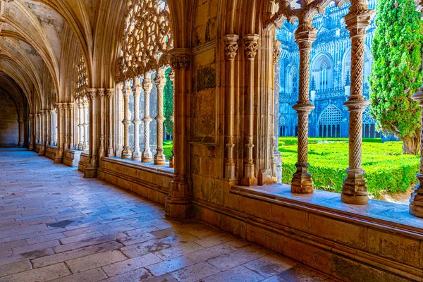 Binnenplaats van het Batalha klooster in Portugal — Stockfoto