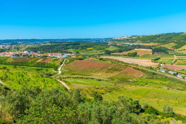 Portekiz Obidos Şatosu yakınlarındaki manzarası