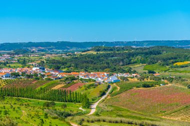 Portekiz Obidos Şatosu yakınlarındaki manzarası