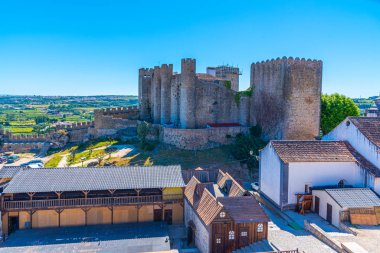 Portekiz 'deki Obidos şatosunda kraliyet sarayı
