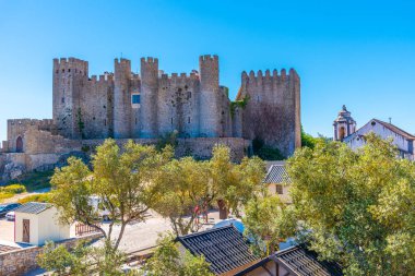 Portekiz 'deki Obidos şatosunda kraliyet sarayı