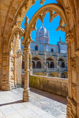 Belem, L 'deki Mosteiro dos Jeronimos manastırının atari salonu.