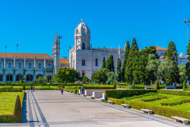 Belem, L 'deki Mosteiro dos Jeronimos manastırının atari salonu.