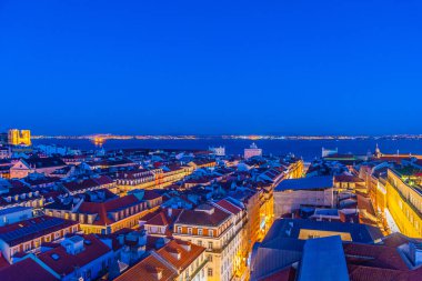 Eski Lizbon, Portekiz 'in günbatımı manzarası