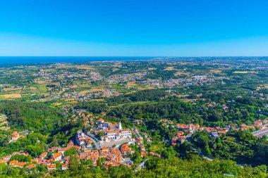 Portekiz, Sintra 'daki ulusal sarayın hava görüntüsü