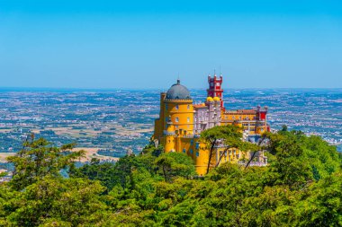 Sintra, Portekiz yakınlarındaki Pena Ulusal Sarayı
