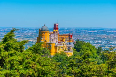 Sintra, Portekiz yakınlarındaki Pena Ulusal Sarayı