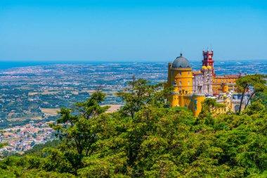 Sintra, Portekiz yakınlarındaki Pena Ulusal Sarayı