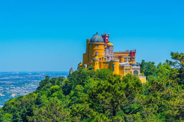 Sintra, Portekiz yakınlarındaki Pena Ulusal Sarayı