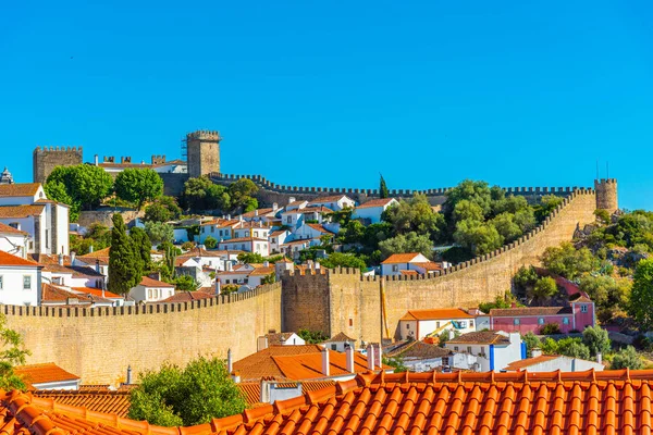 Portekiz 'deki Obidos şatosunun manzarası — Stok fotoğraf