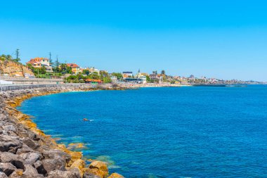 Portekiz 'deki Estoril' in deniz manzarası
