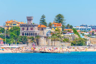 Portekiz 'deki Estoril Kalesi Manzarası