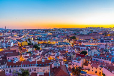 Lizbon şehir merkezini Graca bakış açısından, Portekiz