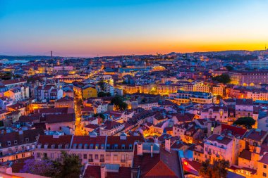 Lizbon şehir merkezini Graca bakış açısından, Portekiz