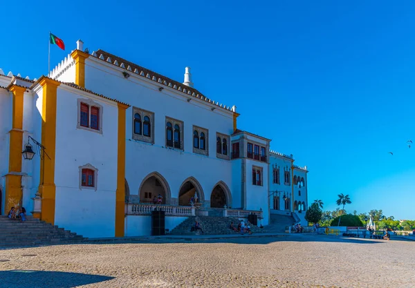 Vista del palacio nacional en Sintra, Portugal — Foto de Stock