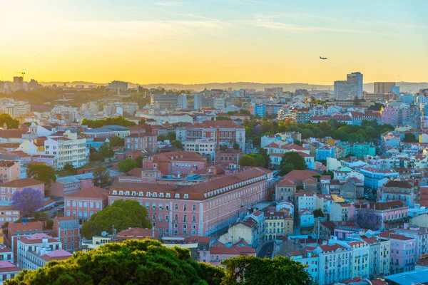 Вид з повітря на центр Лісабона (Португалія). — стокове фото