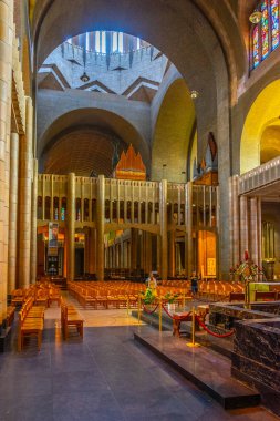 Brüksel, Belçika, 4 Ağustos 2018: Sacre Bazilikasının İçi