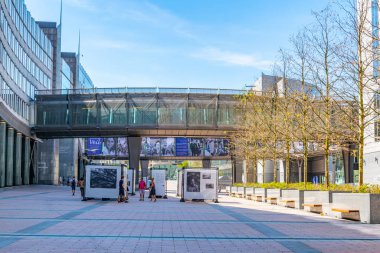 Brüksel, Belçika, 4 Ağustos 2018: Avrupa Parlamentosu Binası