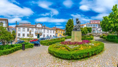 Viseu, Portekiz, 20 Mayıs 2019: Viseu, Portekiz 'deki Almeida Moreira Müzesi