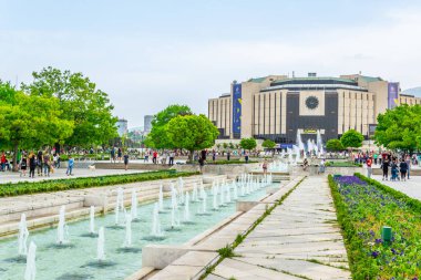 Sofya, Bulgaristan, 1 Mayıs 2018: Cul Ulusal Sarayı