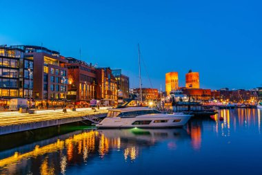 Oslo, Norveç, 15 Nisan 2019: Oslo 'da belediye binası St